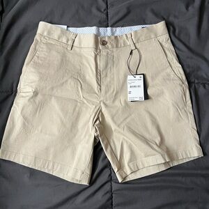 Nordstrom Beige Flat Front Men's Shorts